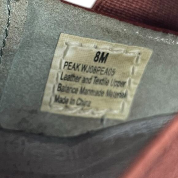 J-41 ADVENTURE Peak‎ Burgundy Leather Slip On Trail Flat Women’s Size 8 - Picture 5 of 7